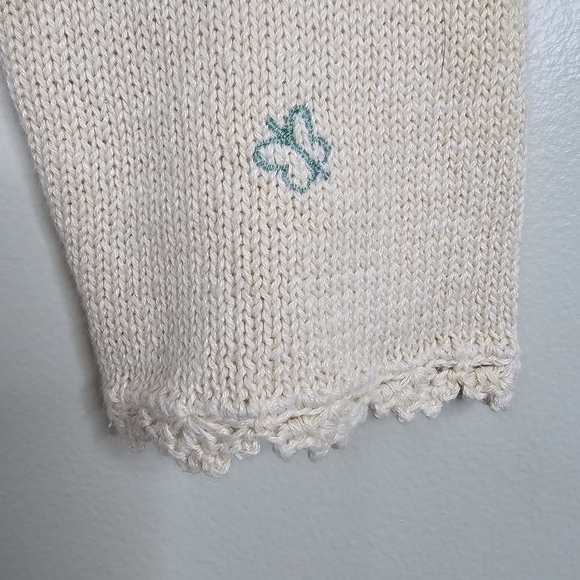 Designers studio vintage knitted butterflies & flowers cardigan size M - Picture 2 of 7